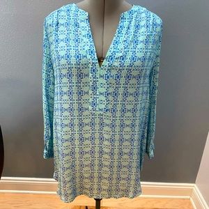 NWT Ellie Kai Silk blouse with long sleeves